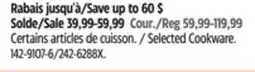 Canadian Tire Selected Cookware offer