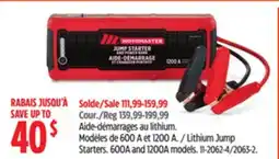 Canadian Tire Motomaster Lithium Jump Starters offer