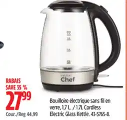 Canadian Tire 1.7L Cordless Electric Glass Kettle offer