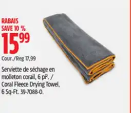 Canadian Tire Coral Fleece Drying Towel, 6 Sq-Ft offer