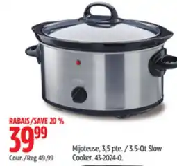Canadian Tire 3.5-Qt Slow Cooker offer