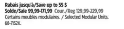 Canadian Tire Selected Modular Units offer