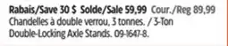 Canadian Tire Dewalt 3-Ton Double-Locking Axle Stands offer