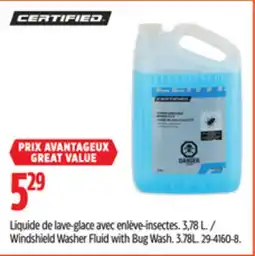 Canadian Tire Certified Windshield Washer Fluid with Bug Wash offer