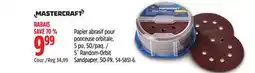 Canadian Tire 5˝ Random-Orbit Sandpaper offer