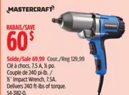 Canadian Tire 1β2Λ Impact Wrench, 7.5A. Delivers 240 ft-lbs of torque offer