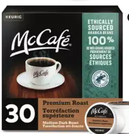 Canadian Tire Selected McCafe K-Cup Coffee Pods offer