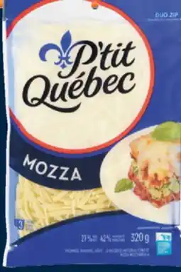 IGA P'TIT QUÉBEC CHEESE OR SHREDDED CHEESE offer