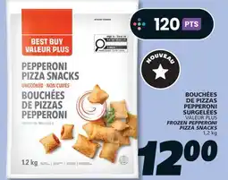 IGA VALEUR PLUS FROZEN PEPPERONI PIZZA SNACKS offer