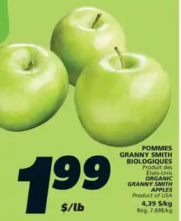 IGA POMMES GRANNY SMITH BIOLOGIQUES offer