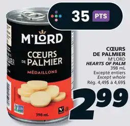 IGA M'LORD HEARTS OF PALM offer