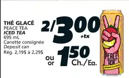 IGA PEACE TEA ICED TEA offer