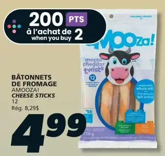 IGA AMOOZA! CHEESE STICKS offer