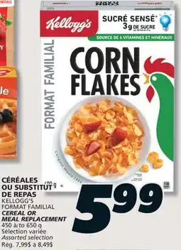 IGA KELLOGG'S CEREAL OR MEAL REPLACEMENT offer