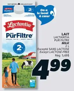 IGA LACTANTIA PUR FILTRE MILK offer