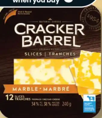 IGA CRACKER BARREL CHEESE SLICES offer