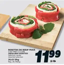 IGA C'EST PRÊT! À CUIRE FRESH BEEF ROSETTES offer