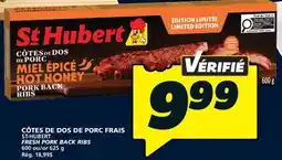 IGA ST-HUBERT FRESH PORK BACK RIBS offer