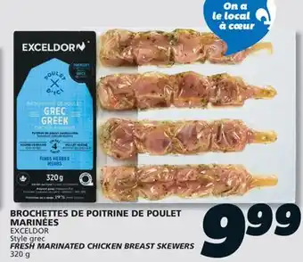 IGA EXCELDOR FRESH MARINATED CHICKEN BREAST SKEWERS offer