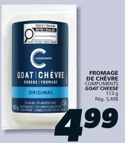 IGA COMPLIMENTS GOAT CHEESE offer