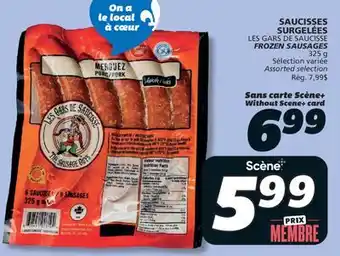 IGA LES GARS DE SAUCISSE FROZEN SAUSAGES offer