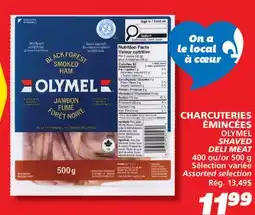IGA OLYMEL SHAVED DELI MEAT offer