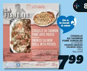 IGA LA FISHERIE FROZEN SMOKED SALMON SHELL offer