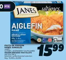 IGA JANES FROZEN BREADED FISH FILLETS offer