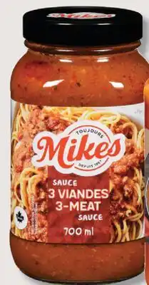 IGA MIKES PASTA SAUCE offer