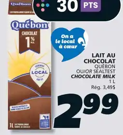 IGA QUÉBON CHOCOLATE MILK offer