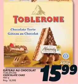 IGA TOBLERONE CHOCOLATE CAKE offer