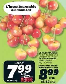 IGA RAINIER CHERRIES offer
