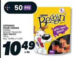 IGA PURINA BEGGIN' TRANCHES DOG TREATS offer