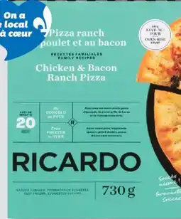IGA RICARDO FROZEN PIZZA offer