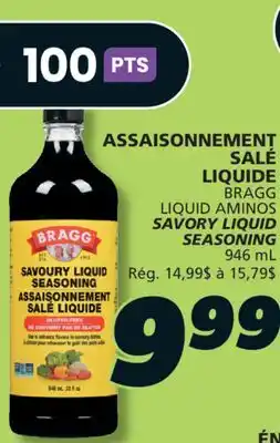 IGA BRAGG SAVORY LIQUID SEASONING offer