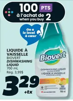 IGA BIOVERT DISHWASHING LIQUID offer