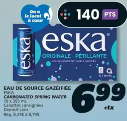 IGA ESKA CARBONATED SPRING WATER offer