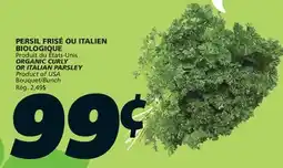 IGA PERSIL FRISÉ OU ITALIEN BIOLOGIQUE offer