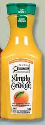 IGA SIMPLY REFRIGERATED ORANCE JUICE offer