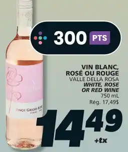 IGA VALLE DELLA ROSA WHITE, ROSE OR RED WINE offer