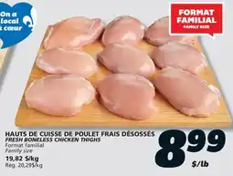 IGA FRESH BONELESS CHICKEN THIGHS offer