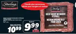 IGA STERLING SILVER MEDIUM GROUND BEEF FROM CHUCK offer