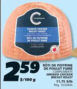 IGA COMPLIMENTS SMOKED CHICKEN BREAST ROAST offer
