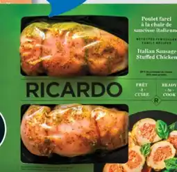IGA RICARDO FRESH STUFFED CHICKEN BREAST offer