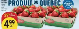 Marché Adonis fraises locales | local strawberries offer