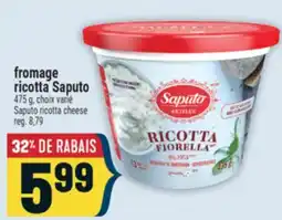 Marché Adonis FROMAGE RICOTTA SAPUTO | SAPUTO RICOTTA CHEESE offer