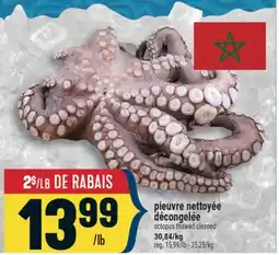 Marché Adonis pieuvre nettoyée décongelée offer