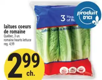 Marché Adonis laitues coeurs de romaine | romaine hearts lettuce offer