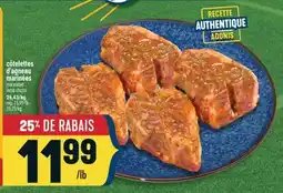 Marché Adonis côtelettes d'agneau marinées | marinated lamb chops offer