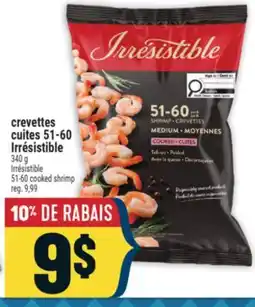 Marché Adonis crevettes cuites 51-60 Irrésistible | Irrésistible 51-60 cooked shrimp offer
